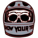 Sticker Show Your Tits Helmet Skull 7,5 x 6,5 cm Mini Decal