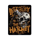 Sticker Lets Bury The Hatchet 7,5 x 6 cm Skull Mini Decal 