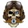 Adesivo Occhio per Occhio 
Cranio 8 x 6,5 cm Eye for an Eye Skull Decal Sticker