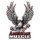 Autocollant Aigle musclé américain 17 x 12,5 cm American Muscle Eagle Decal USA
