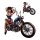 Sticker-Set Tattooed Pin Up Girl on Motorcycle 15 x 14,5 cm Decal Harley Chopper