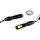 3en1 Clignotant-feu arrière-stop LED Mini Micro Aluminium teinté noir ECE
