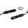 3en1 Clignotant-feu arrière-stop LED Mini Micro Aluminium teinté noir ECE