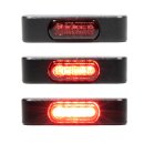 Mini rear brake light LED SMD aluminum ECE Black Micro...