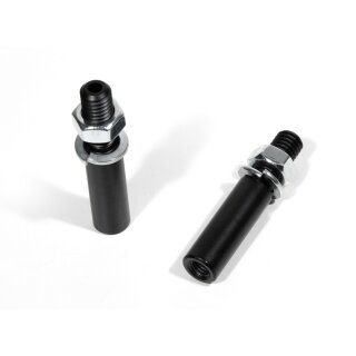 Blinker-Verlängerung-Adapter 30 mm von M6 auf M8 Set Schwarz Motorrad Universal