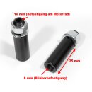 Adaptateur dextension dindicateur 35 mm de M8 à M10 Set Noir Moto Universel