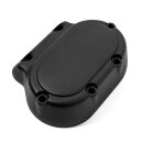 Getriebedeckel Smooth Schwarz End Cover für Harley Big Twin Cam Evo 1987 - 2006