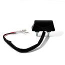 Mini LED license plate light aluminum black motorcycle Custom ECE universal