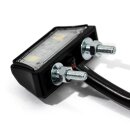 Mini LED license plate light aluminum black motorcycle Custom ECE universal