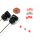 Micro-Blinker Set schwarz Mini Bullet LED getönt ECE Chopper Bobber Custom