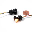 3in1 Micro LED Blinker Rücklicht Bremslicht Set schwarz 12V getönt ECE universal