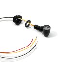 3in1 Micro LED Blinker Rücklicht Bremslicht Set schwarz 12V getönt ECE universal