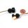 3in1 Micro LED Blinker Rücklicht Bremslicht Set schwarz 12V getönt ECE universal