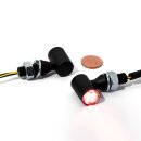3in1 LED Mini Blinker schwarz Rücklicht Bremslicht Set 12V getönt ECE universal