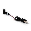 3in1 LED Mini Blinker schwarz Rücklicht Bremslicht Set 12V getönt ECE universal