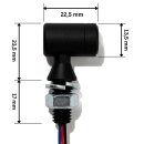 3in1 LED Mini Blinker schwarz Rücklicht Bremslicht Set 12V getönt ECE universal