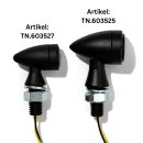 Mini-Blinker Set schwarz Micro LED getönt Bullet ECE Custom universal