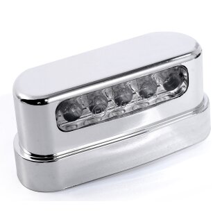 12V Led Kennzeichenbeleuchtung B-Ware ABS Custom Chrom für Harley Suzuki Yamaha Honda universal
