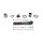 Kit de Extensión de Retrovisores Negro para Harley Davidson Dyna Softail 56000042
