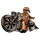 Adesivo Tiefer und Schneller Biker 6,4 x 8,5 cm – Low And Slow Mini Sticker