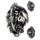 Chrome decal Grim Reaper 14 x 15.2 cm – Reapers Choice Chrome Decal
