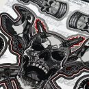 Chrome decal set skull workshop 14 x 15 cm – Build...