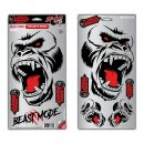 Chrome sticker set Gorilla 2x 28 x 15 cm – 10-piece...