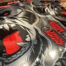Chrome sticker set Gorilla 2x 28 x 15 cm – 10-piece Beast Mode Series Chrome Sticker Pack