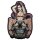 Devil Girl Skull Embroidered Patch XL 34 x 22 cm