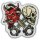 Écusson Raising Hell Skull n Devil 13 x 13 cm – Patch pour veste et gilet de motard