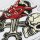 Écusson Raising Hell Skull n Devil 13 x 13 cm – Patch pour veste et gilet de motard