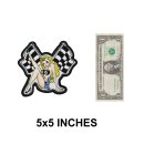 Écusson Lady Luck Vintage 13 x 13 cm – Patch pour veste et gilet de moto