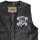 Écusson Crossbones Vintage Biker 13 x 13 cm – Patch pour veste et gilet de moto