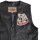 Aufnäher Polka Dot Ribbon Totenkopf 13 x 13 cm – Patch für Motorrad Jacke & Weste
