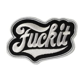 Toppa “Fuck It” 13 x 9 cm – Fuck It Biker Patch