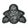 Aufnäher Biker Totenkopf Vintage 11,5 x 9 cm – Biker Skull Embroidered Patch