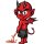 Autocollant Baby Devil 8,5 x 6,3 cm – Lil Devil Mini Decal Sticker