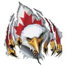 ufkleber Kanada Flagge Adler Mini 8,5 x 6,3 cm –...