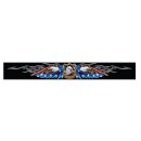 Aufkleber Amerikanische Flagge Adler XXL 152 x 13 cm – American Flag Eagle Windshield Visor Sticker