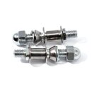 Spiegeladapter Set Gewinde Adapter Spiegel Chrom für...