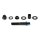 Kit de Extensión de Retrovisores Negro para Harley Davidson Dyna Softail 56000042