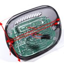 Rücklicht LED flach smoke B-Ware Low Profile dunkel getönt für Harley Davidson ECE