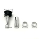 Handlebar end mirrors SET Motorcycle thin E-approved aluminum set Black 7/8 1 inch mirrors