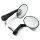 Handlebar end mirrors SET Motorcycle thin E-approved aluminum set Black 7/8 1 inch mirrors
