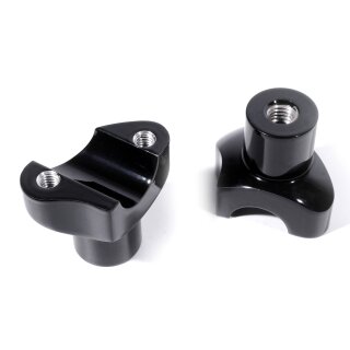 2" Riser Schwarz B-Ware Alu verstärkt f Harley-Davidson kurz Lenkerbefestigung Erhöhung
