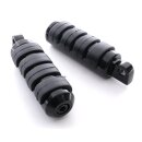 Fußrasten & Schalthebelpedal Set schwarz Küryakyn Style f. Harley