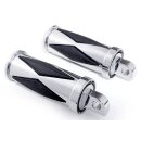 Fußrasten & Schalthebelpedal Set chrom Diamond f. Harley