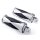 Fußrasten & Schalthebelpedal Set chrom Diamond f. Harley