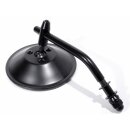 Schwarze  runde 4" Minispiegel SET mit E-Zulassung...