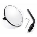 Schwarze  runde 4" Minispiegel SET mit E-Zulassung für Harley Davidson ECE